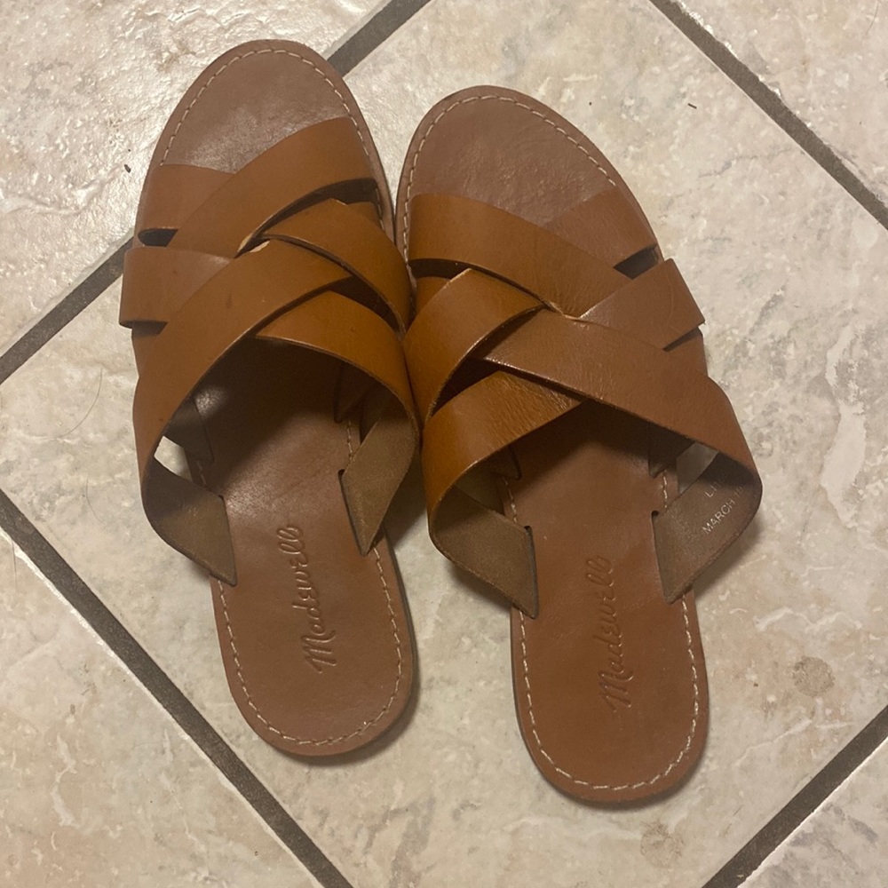 Madewell Crisscross Leather Sandal